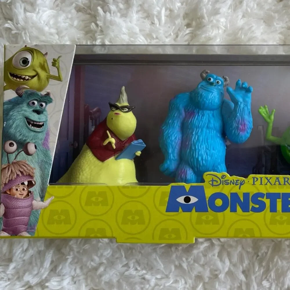 Disney Pixar Monsters Inc 4 piece Action Figures Set Collection NEW Miniature - Picture 3 of 9